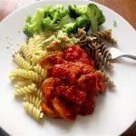 Jenny Josephs with Cricket Pasta